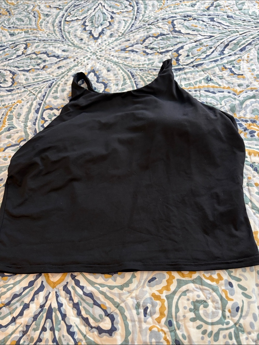 Lands' End Black Women's Swim Tank Top